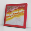 Sand Printed Illusion Frame Red