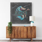 Seattle Kraken Printed Illusion Frame Black