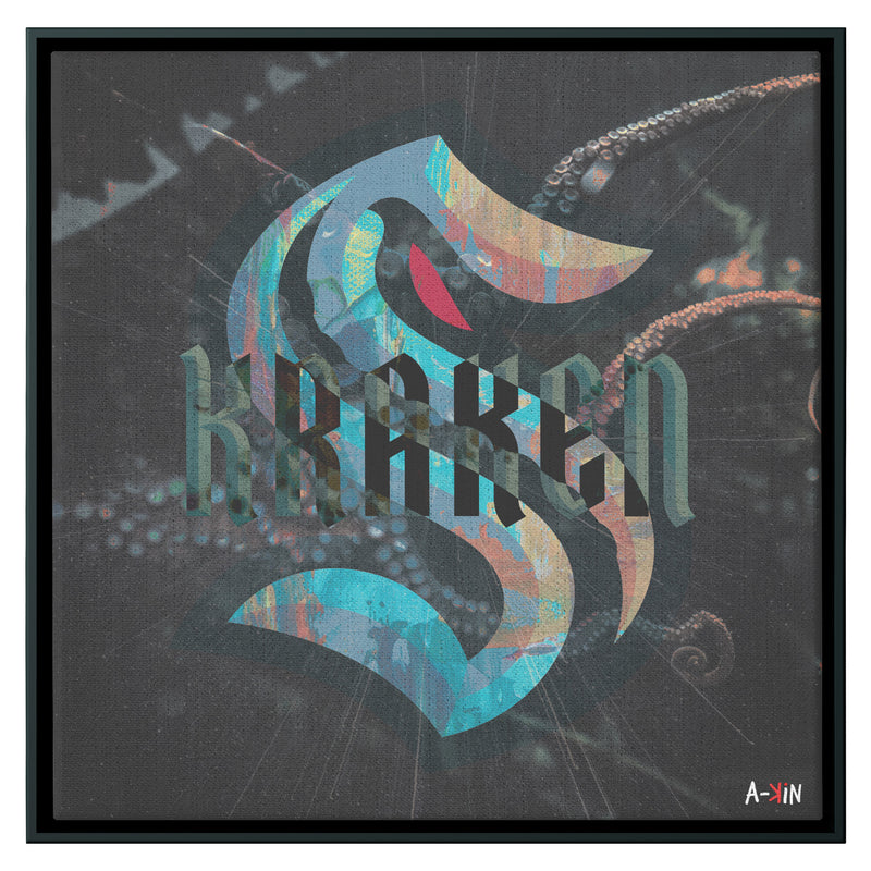 Seattle Kraken Wood Frame