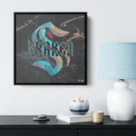 Seattle Kraken Wood Frame