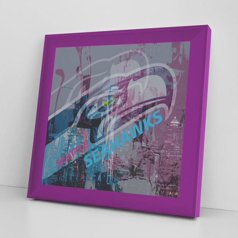 Seattle Seahawks Printed Illusion Frame Purple
