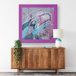 Seattle Seahawks Printed Illusion Frame Purple