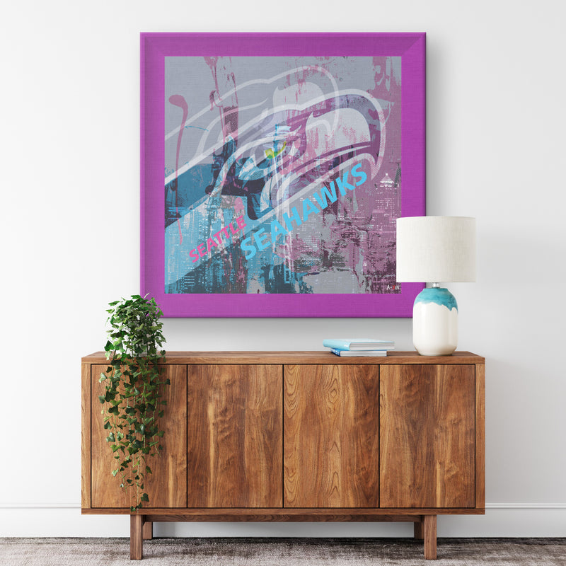 Seattle Seahawks Printed Illusion Frame Purple