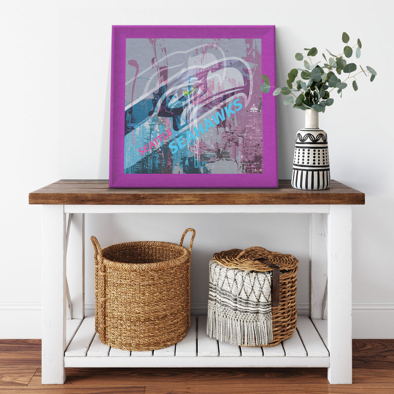Seattle Seahawks Printed Illusion Frame Purple