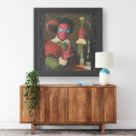 Spider Toast Printed Illusion Frame Black