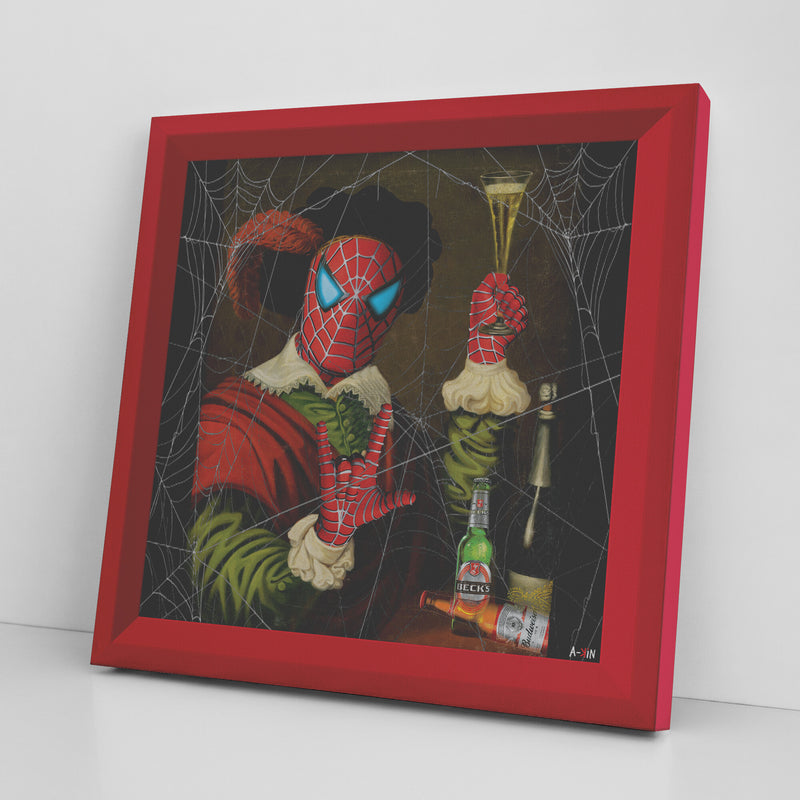 Spider Toast Printed Illusion Frame Red
