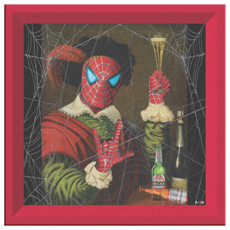 Spider Toast Printed Illusion Frame Red