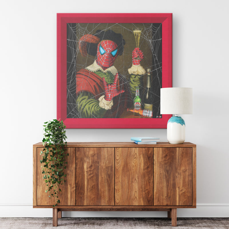 Spider Toast Printed Illusion Frame Red