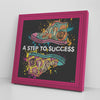 Step Success Printed Illusion Frame Pink