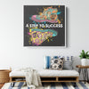 Step Success Wood Frame