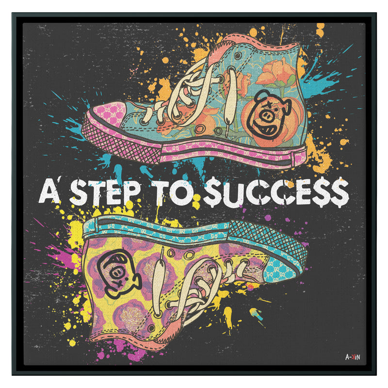 Step Success Wood Frame