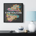 Step Success Wood Frame