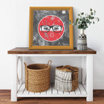 Stop Looking Printed Illusion Frame Orange