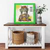 Stuck In Jail Printed Illusion Frame Green