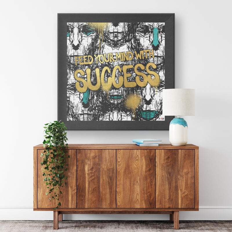 Success Printed Illusion Frame Black