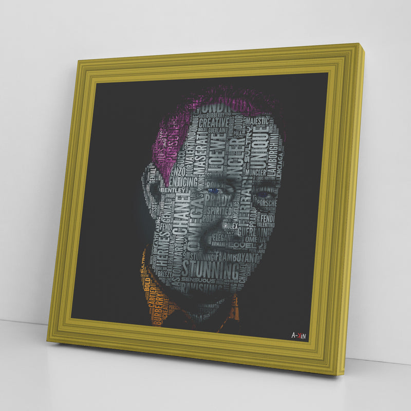 T Hanks Color Printed Illusion Frame Yellow