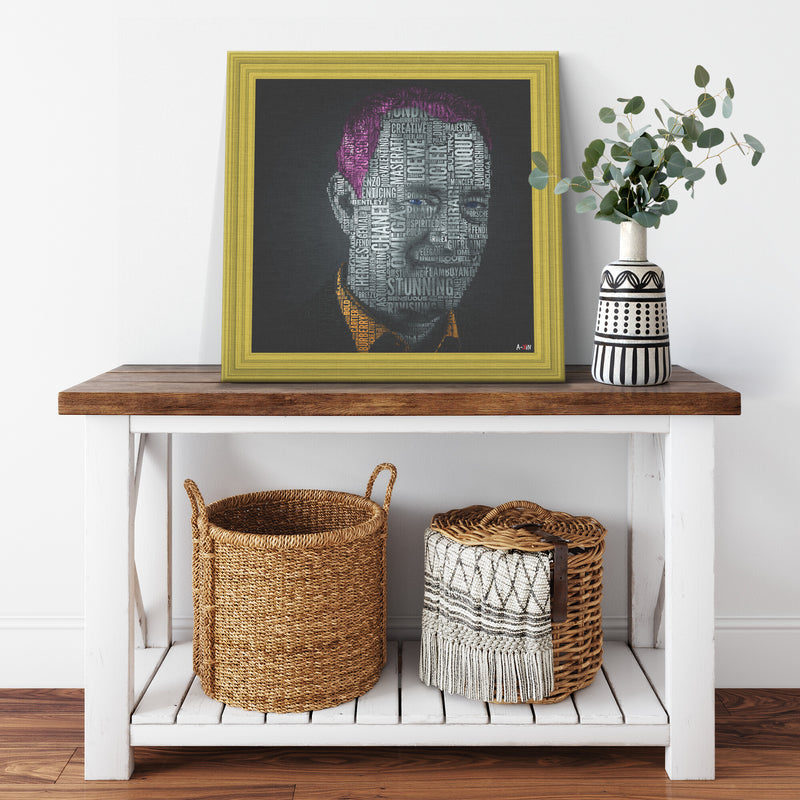 T Hanks Color Printed Illusion Frame Yellow