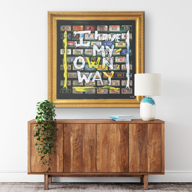 Tag Pop Printed Illusion Frame Gold
