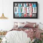 Take The Risk Wood Frame