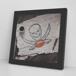 Tampa Bay Buccaneers Printed Illusion Frame Black