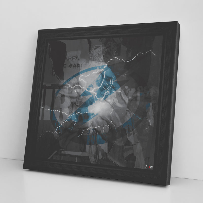 Tampa Bay Lightning Printed Illusion Frame Black