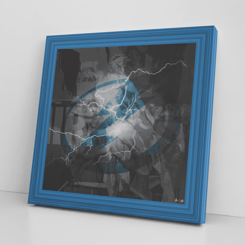 Tampa Bay Lightning Printed Illusion Frame Blue