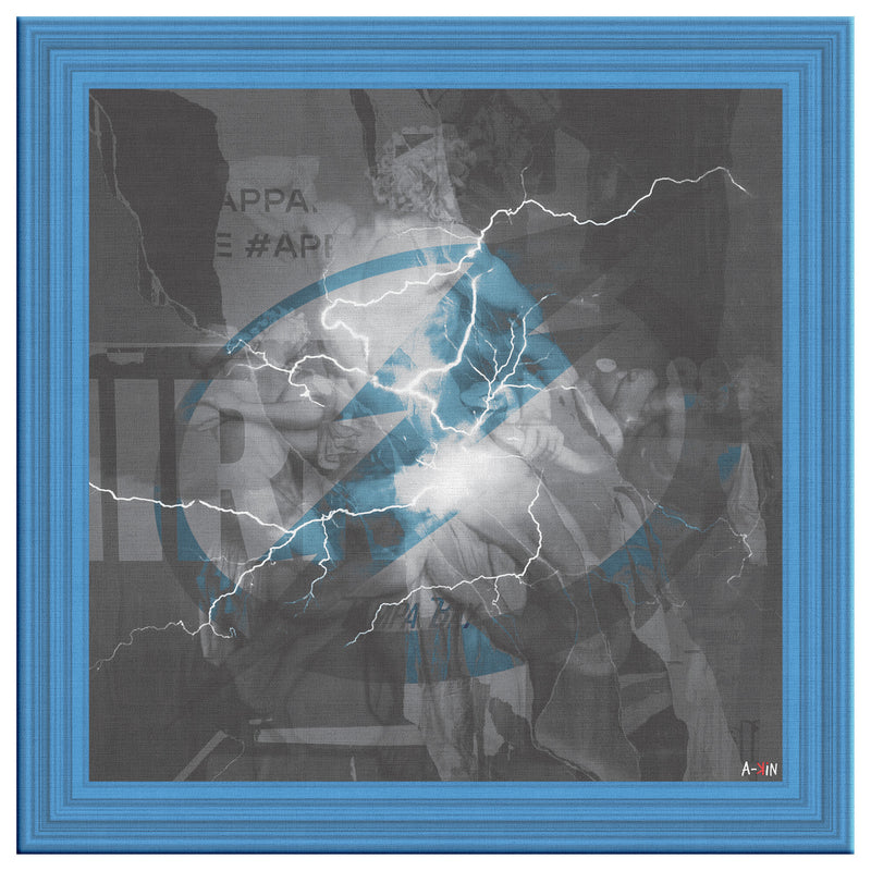Tampa Bay Lightning Printed Illusion Frame Blue