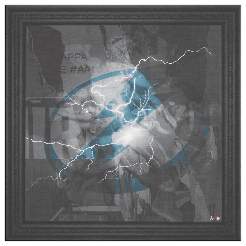 Tampa Bay Lightning Printed Illusion Frame Black