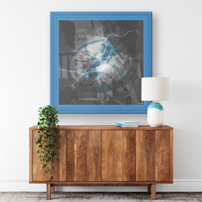Tampa Bay Lightning Printed Illusion Frame Blue