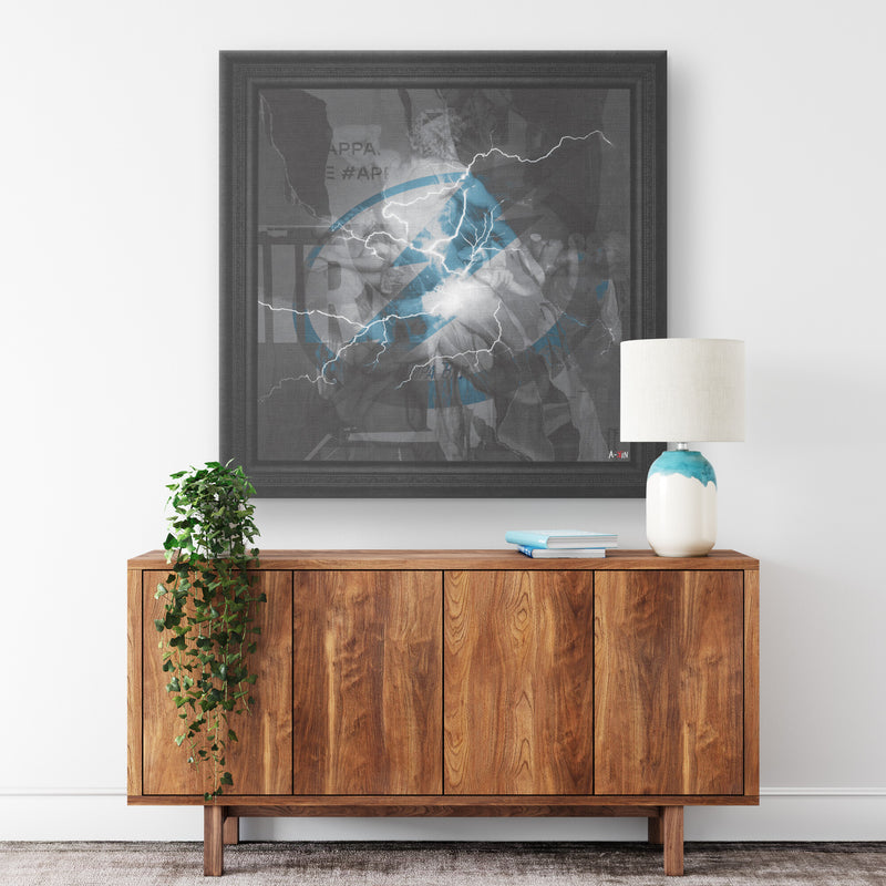 Tampa Bay Lightning Printed Illusion Frame Black