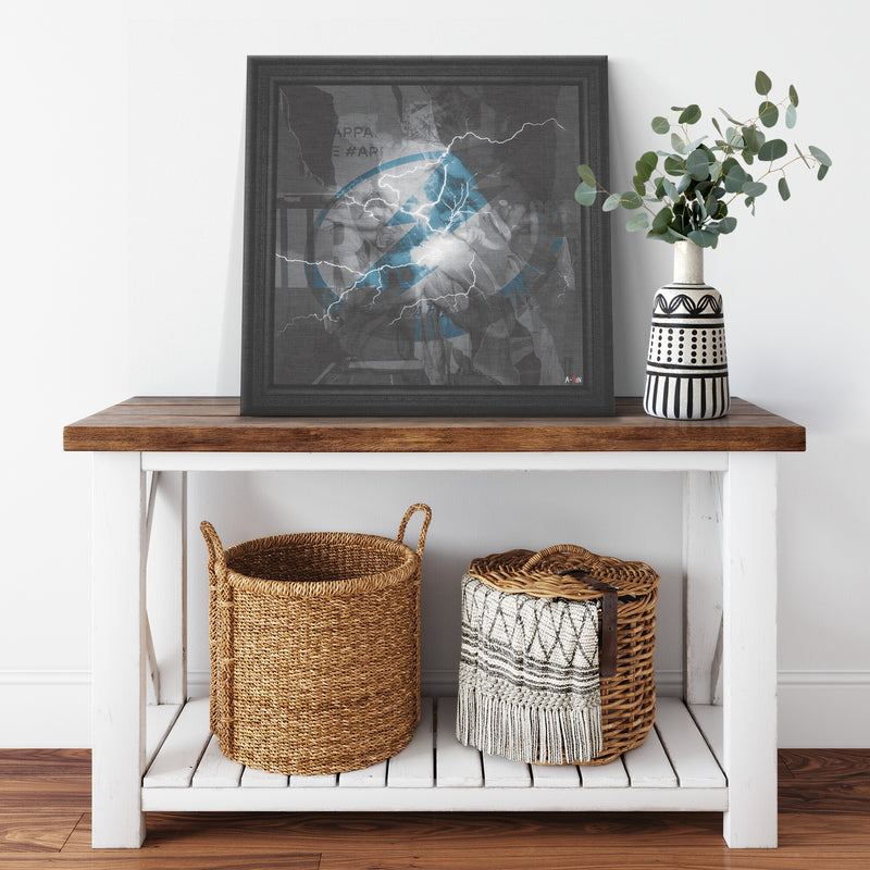 Tampa Bay Lightning Printed Illusion Frame Black
