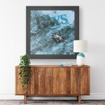 Tampa Bay Rays Printed Illusion Frame Black