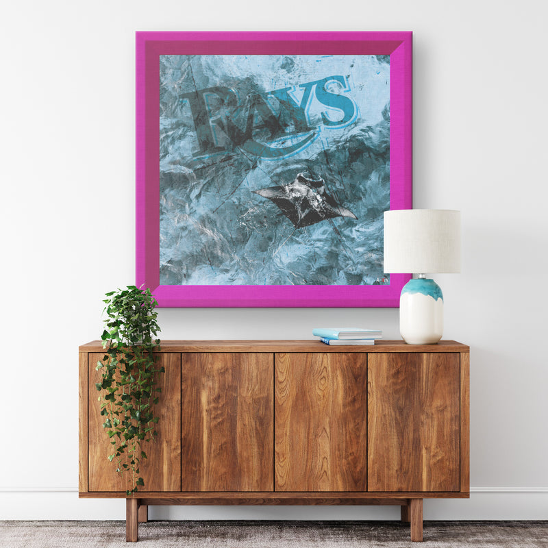 Tampa Bay Rays Printed Illusion Frame Pink
