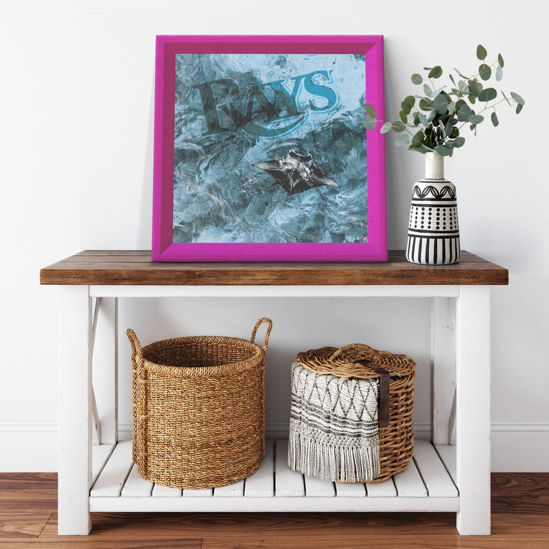 Tampa Bay Rays Printed Illusion Frame Pink