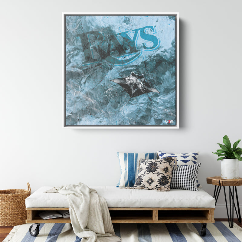 Tampa Bay Rays Wood Frame
