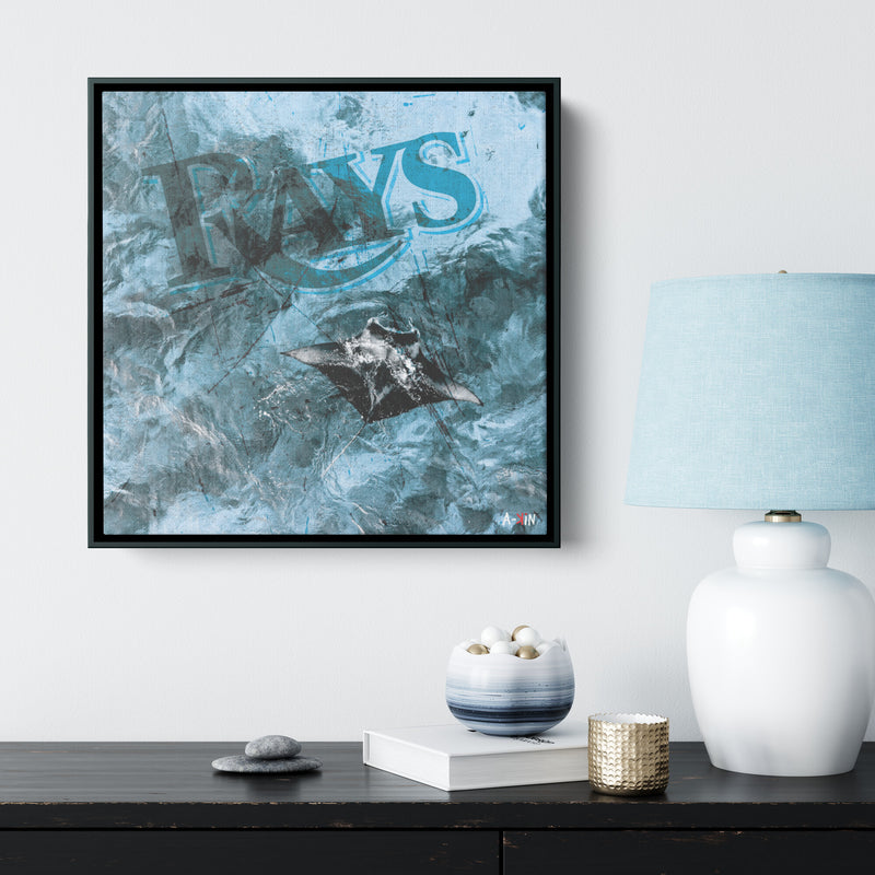 Tampa Bay Rays Wood Frame
