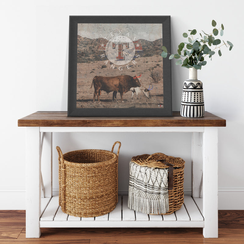 Texas Rangers Printed Illusion Frame Black