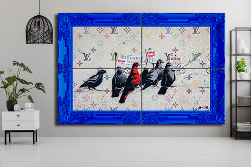 The Migrant Birds II  Illusion Frame