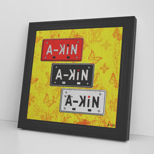 The Artist Printed Illusion Frame Black