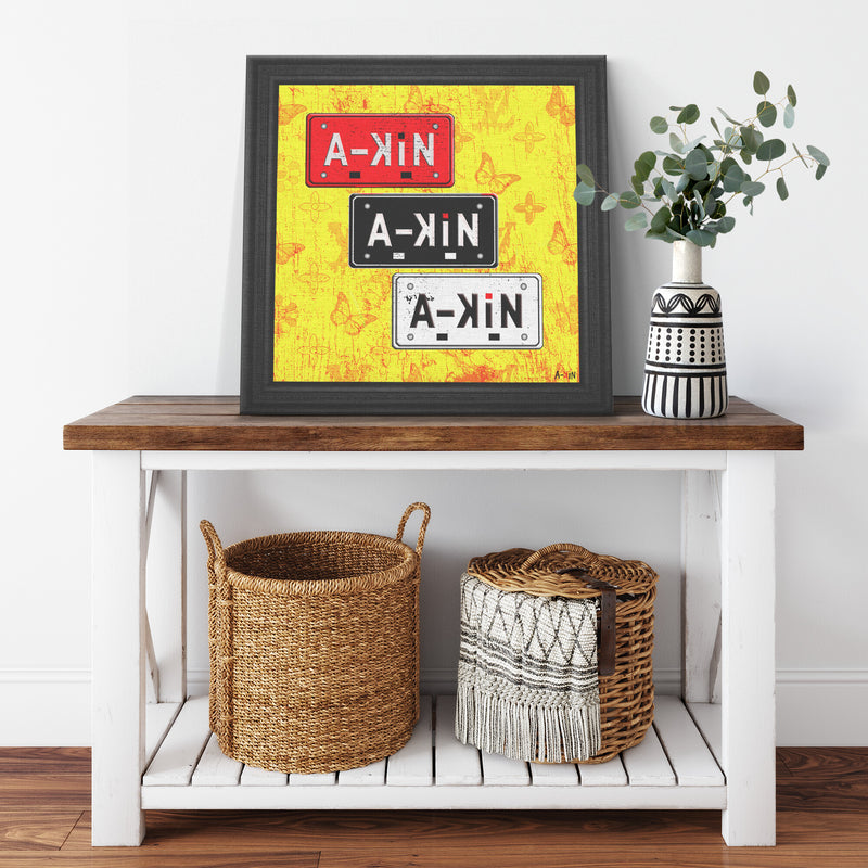 The Artist Printed Illusion Frame Black