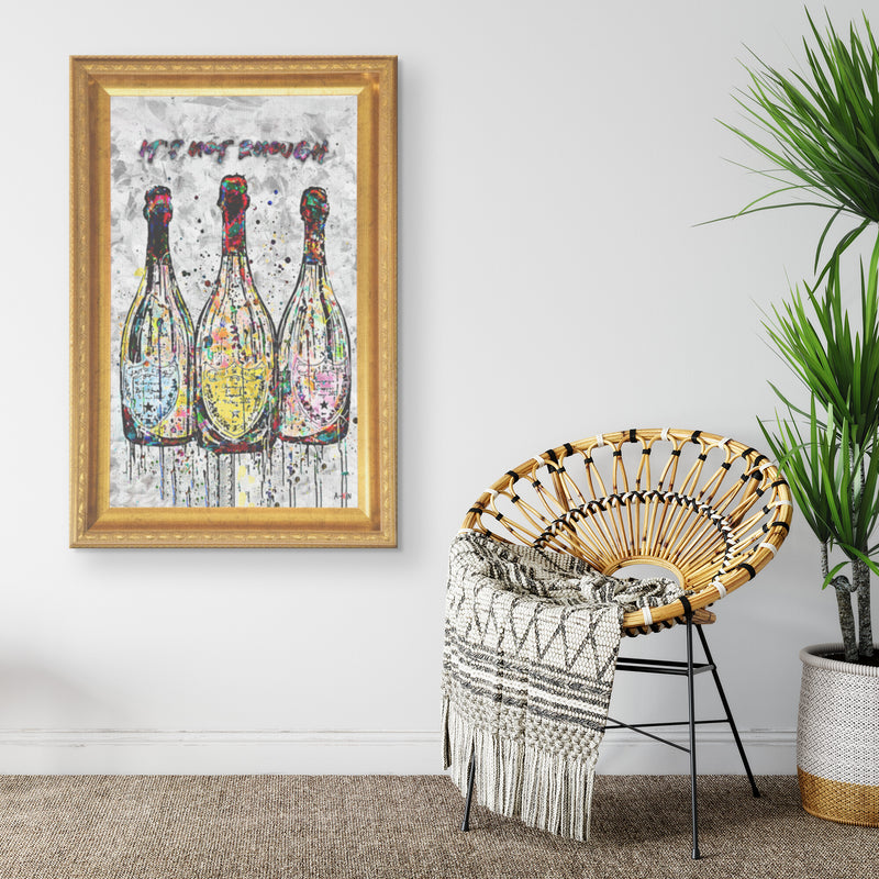The Bubbles Printed Illusion Frame Gold
