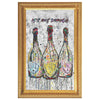 The Bubbles Printed Illusion Frame Gold