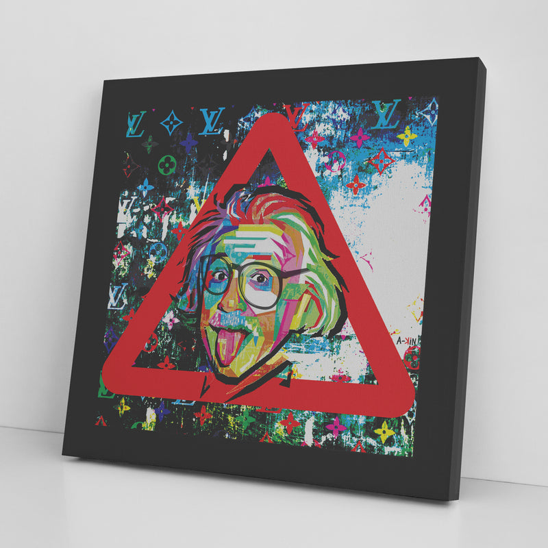 The Einstein Tongue Printed Illusion Frame Black