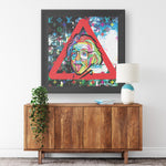 The Einstein Tongue Printed Illusion Frame Black
