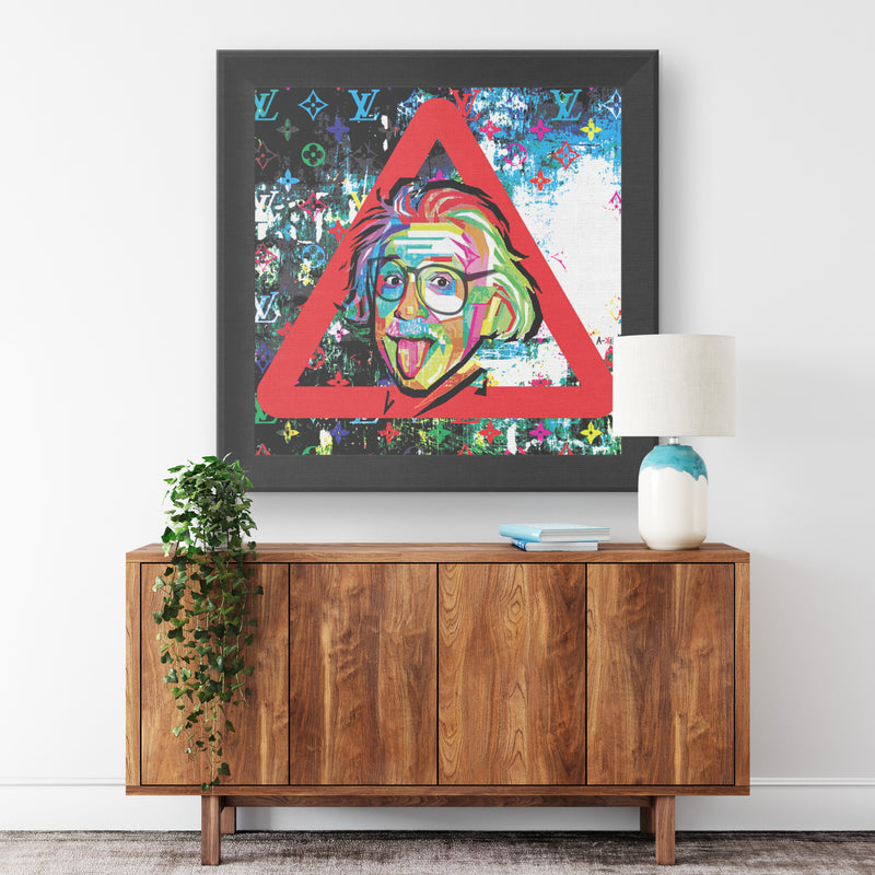 The Einstein Tongue Printed Illusion Frame Black