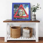 The Einstein Tongue Printed Illusion Frame Blue