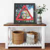 The Einstein Tongue Printed Illusion Frame Black