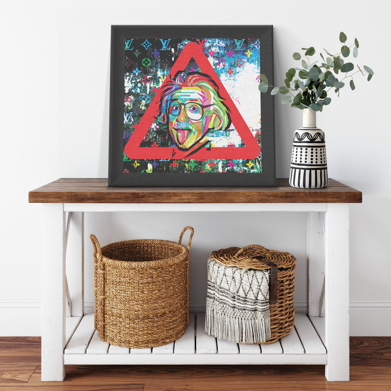 The Einstein Tongue Printed Illusion Frame Black
