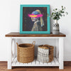 The Robot Printed Illusion Frame Blue