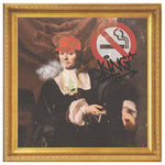 The Smoker Printed Illusion Frame Gold